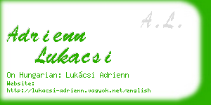 adrienn lukacsi business card